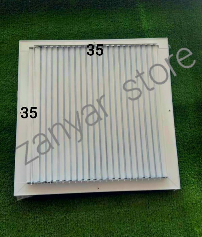 دریچه سقفی فلزی ۳۵ در ۳۵ چهارگوش دمپردار
